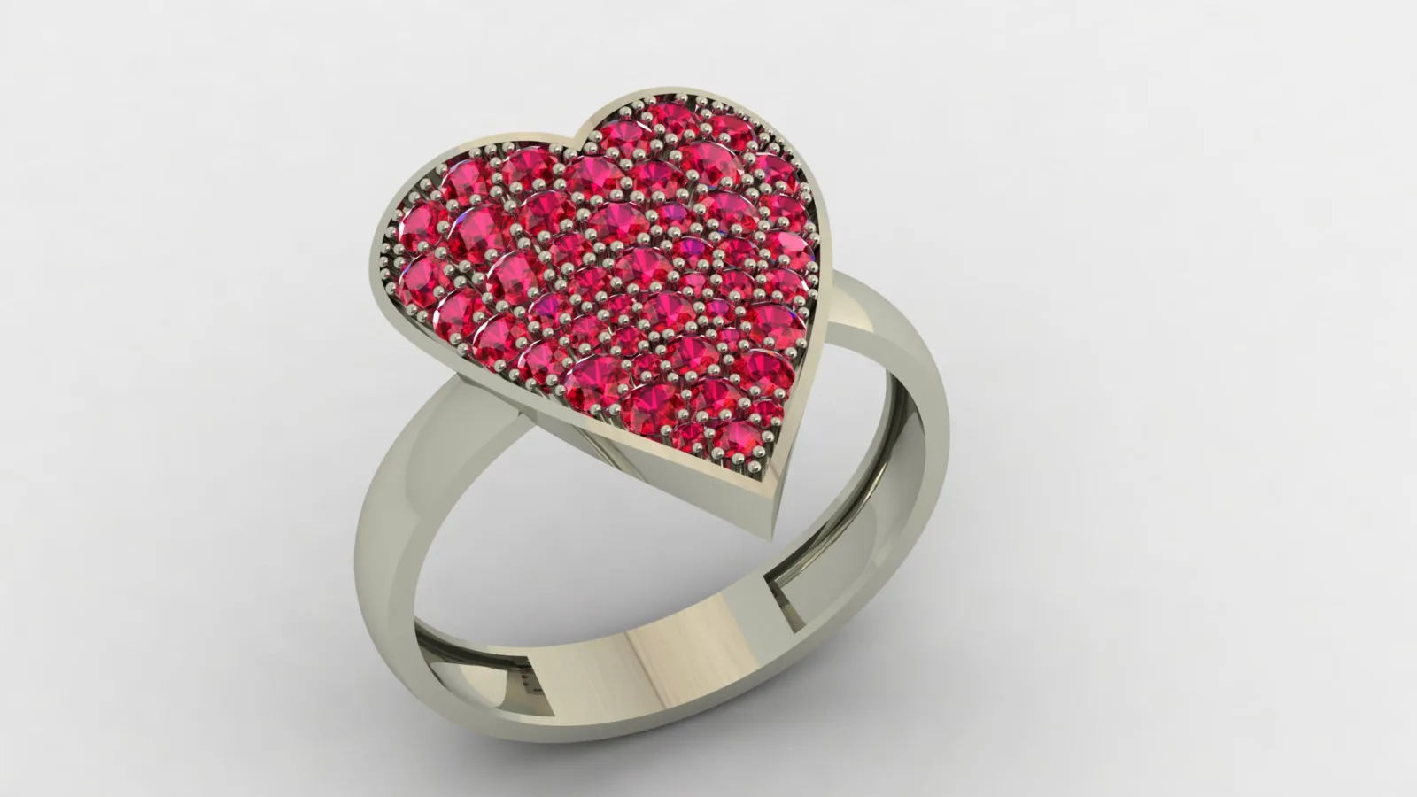 Heart Ring 3D Model