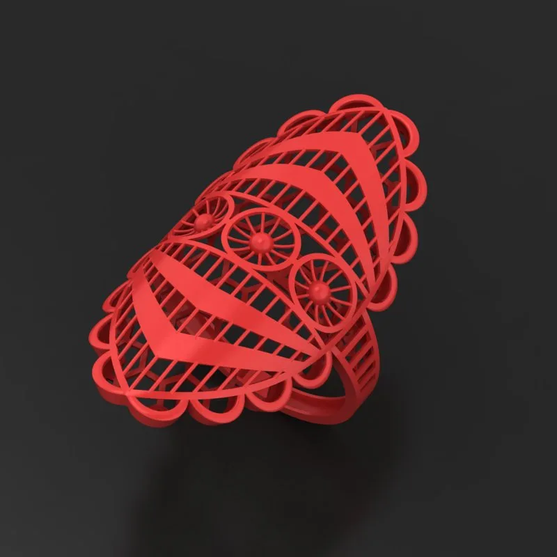 Cut Arabic Fyvzhn Khor Ring Code F-T-A05