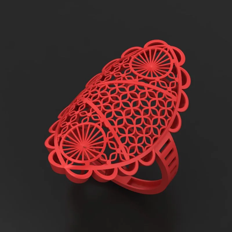 Cut Arabic Fyvzhn Khor Ring Code F-T-A07