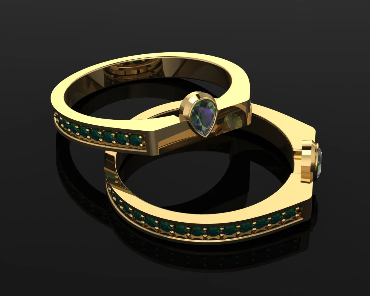 Asil Ring Code 02 3D Model — image 2