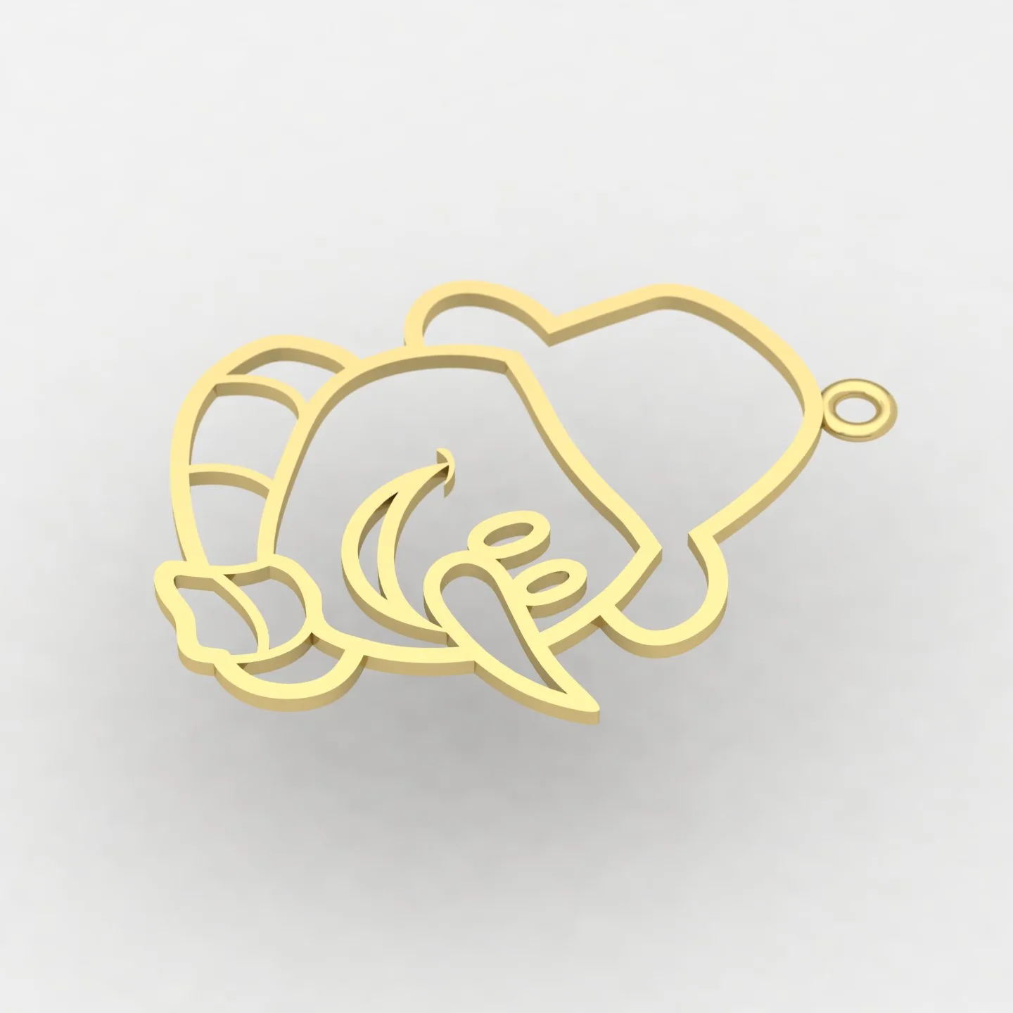 Adm Barfi Pendant Code 02 3D Model — image 5