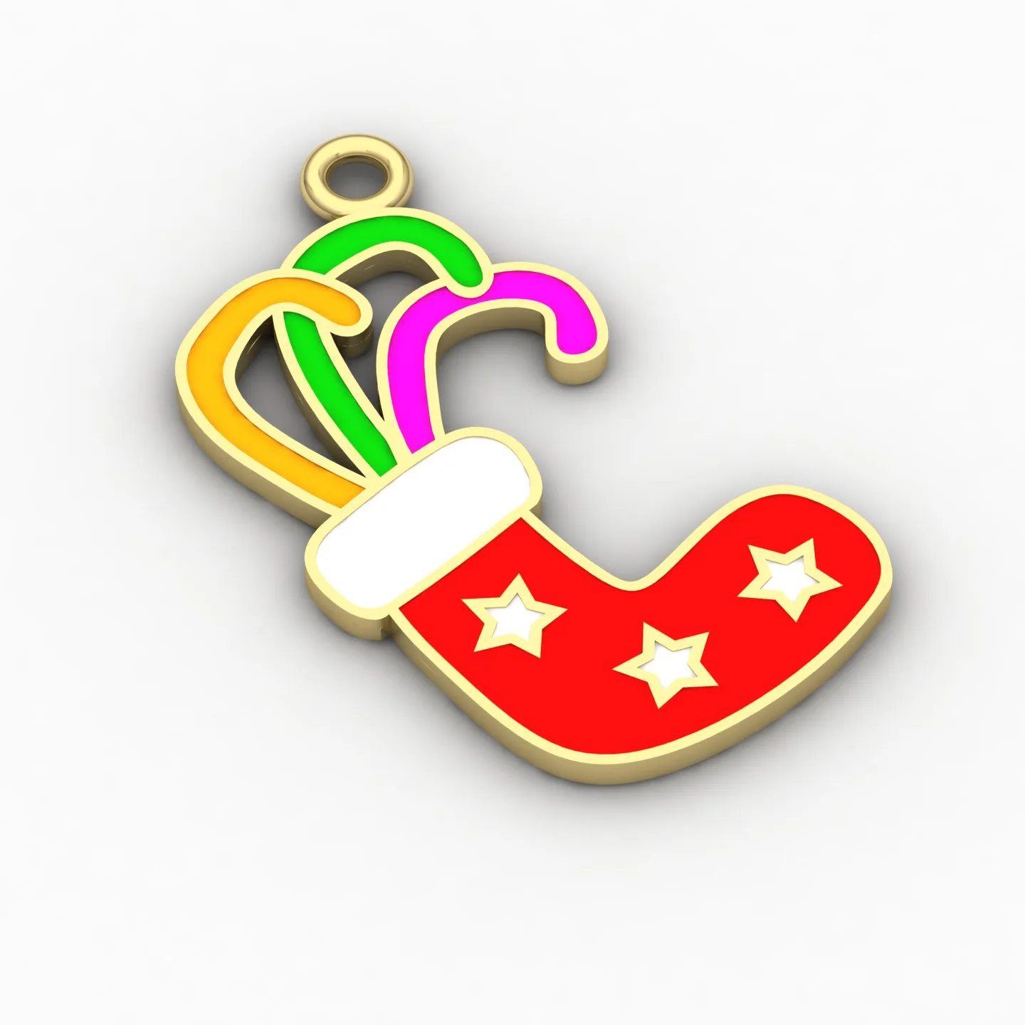 Enamel Khor Karismsi Pendant Code 01 3D Model — image 3