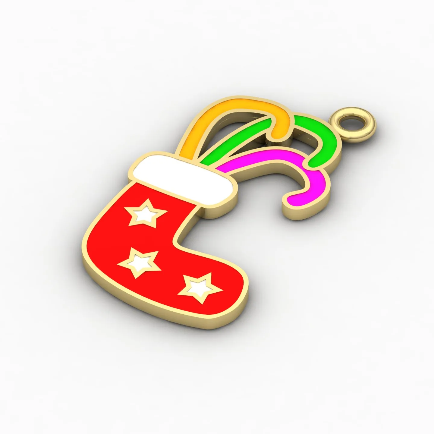 Enamel Khor Karismsi Pendant Code 01 3D Model — image 4