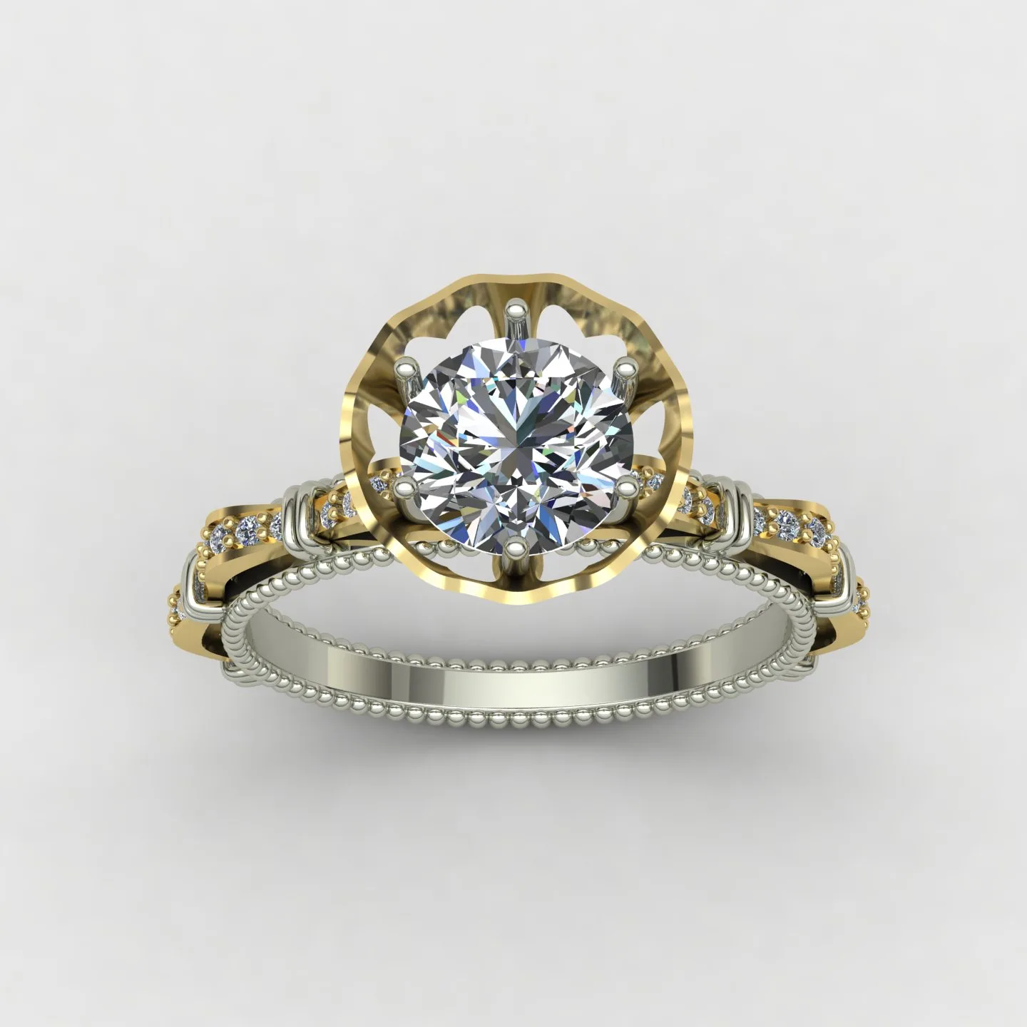 Ring Solitaire Ring Code 09 3D Model — image 9