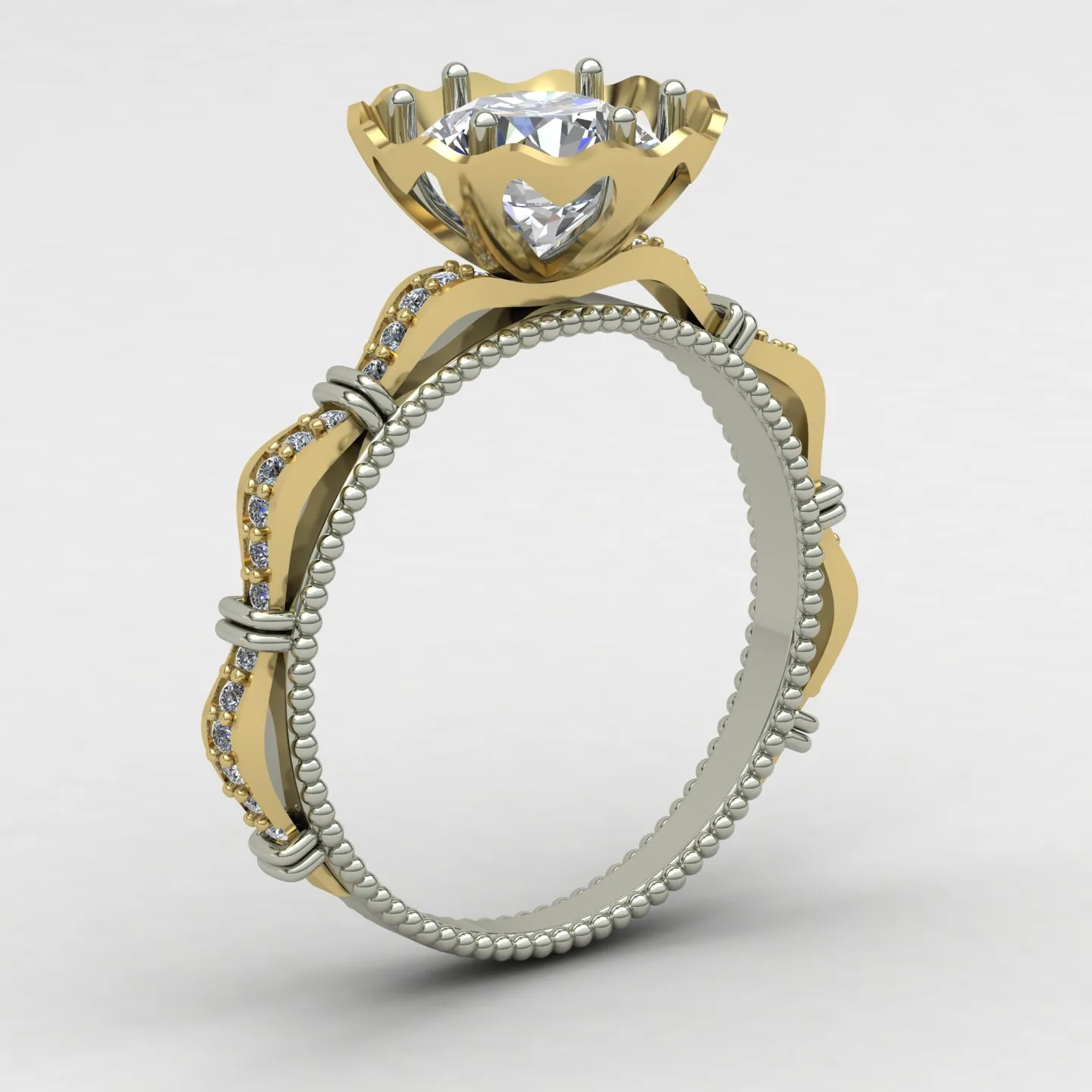 Ring Solitaire Ring Code 09 3D Model