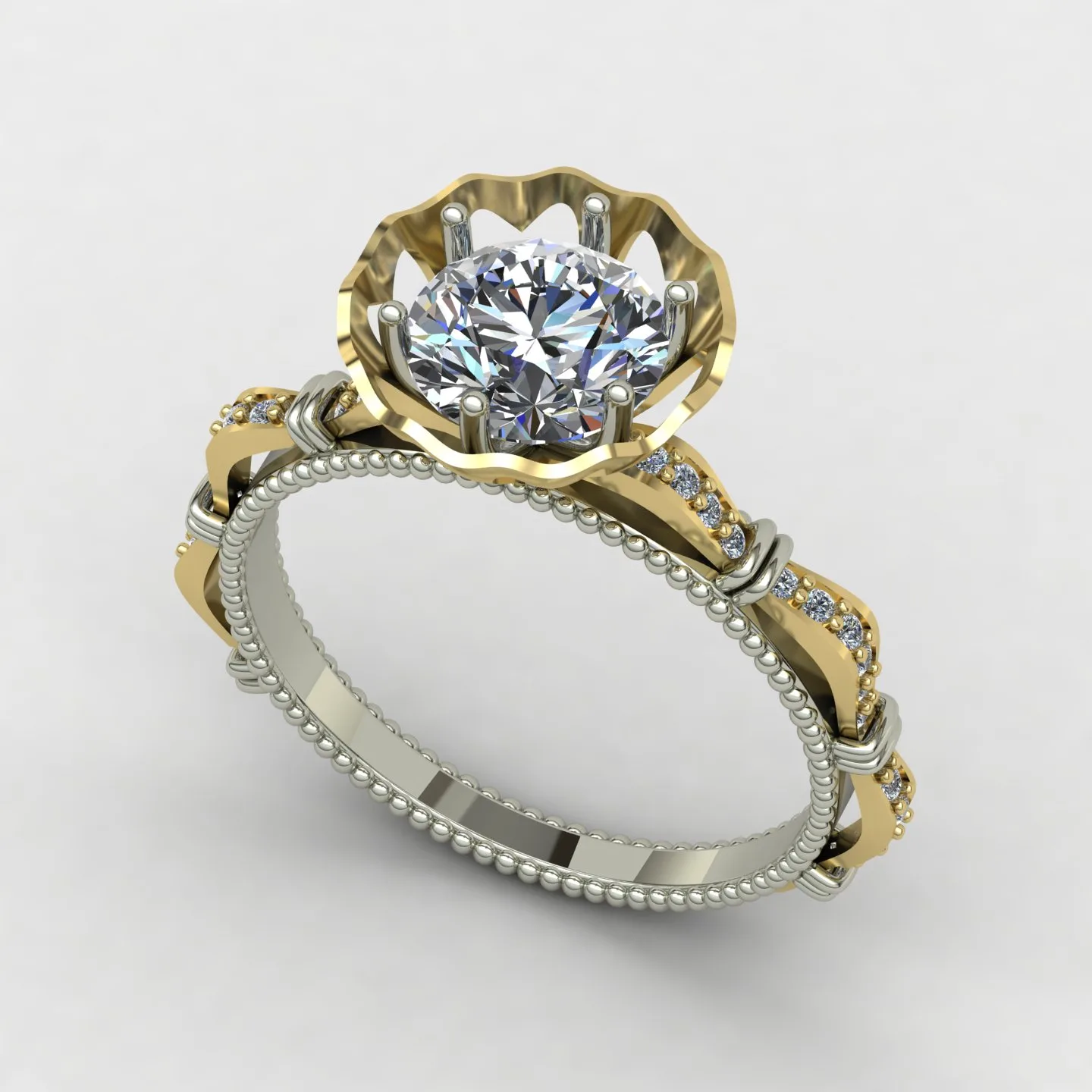 Ring Solitaire Ring Code 09 3D Model — image 7