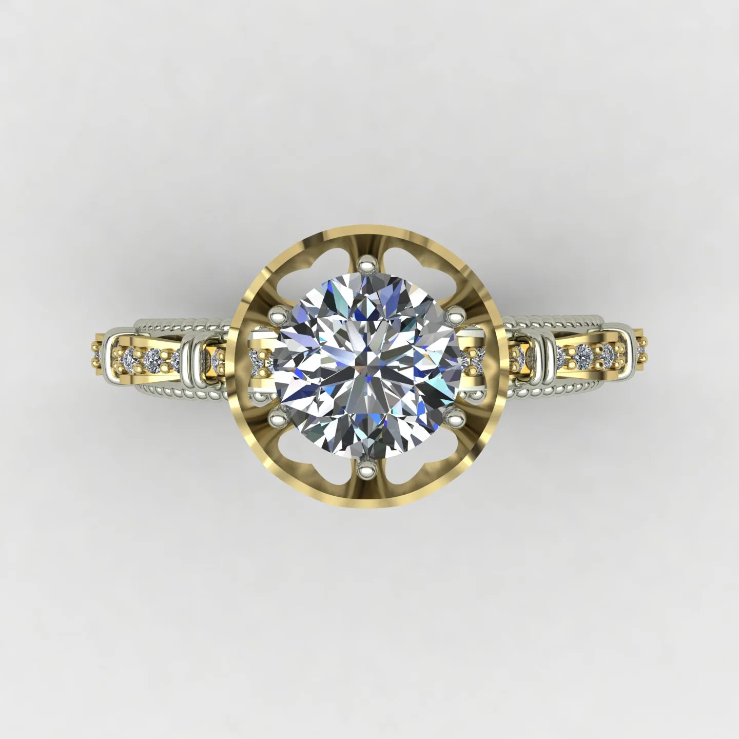 Ring Solitaire Ring Code 09 3D Model — image 8
