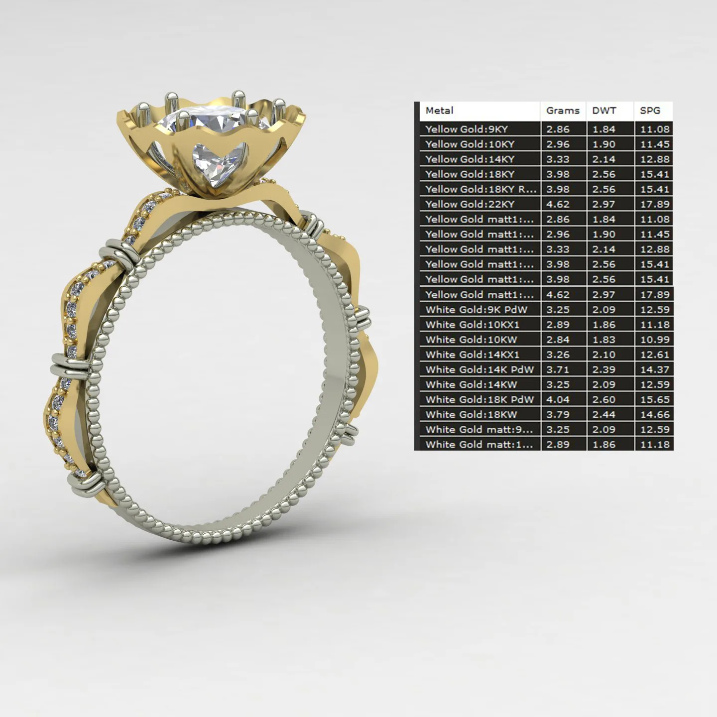 Ring Solitaire Ring Code 09 3D Model — image 3