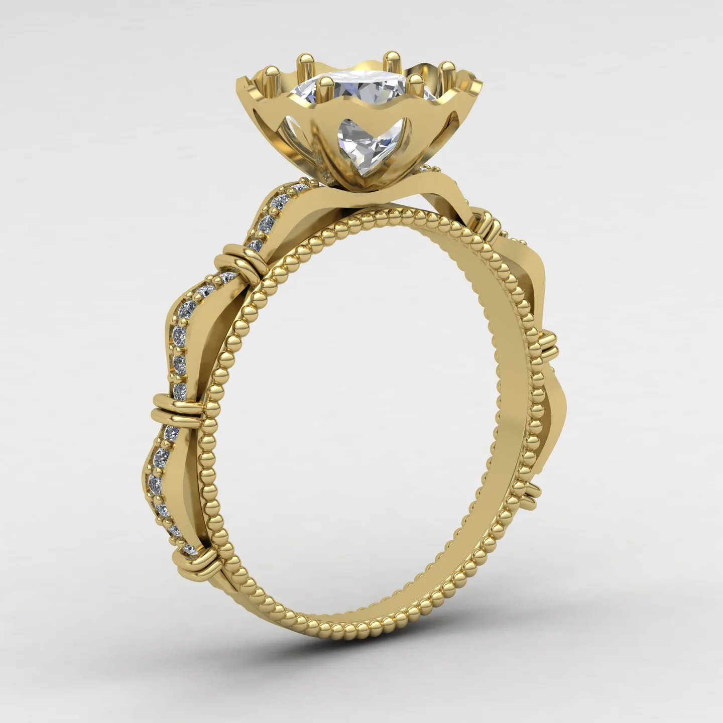 Ring Solitaire Ring Code 09 3D Model — image 6