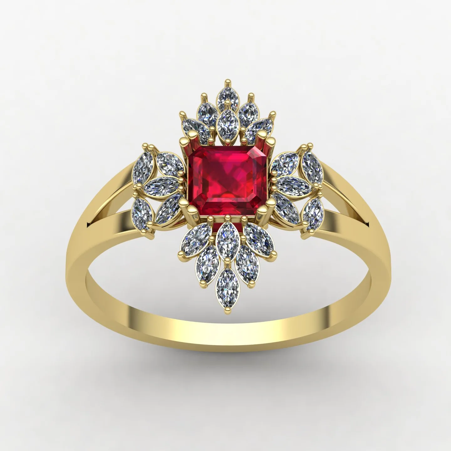 Women's Sabdi Ring Code 03 3D Model — image 6