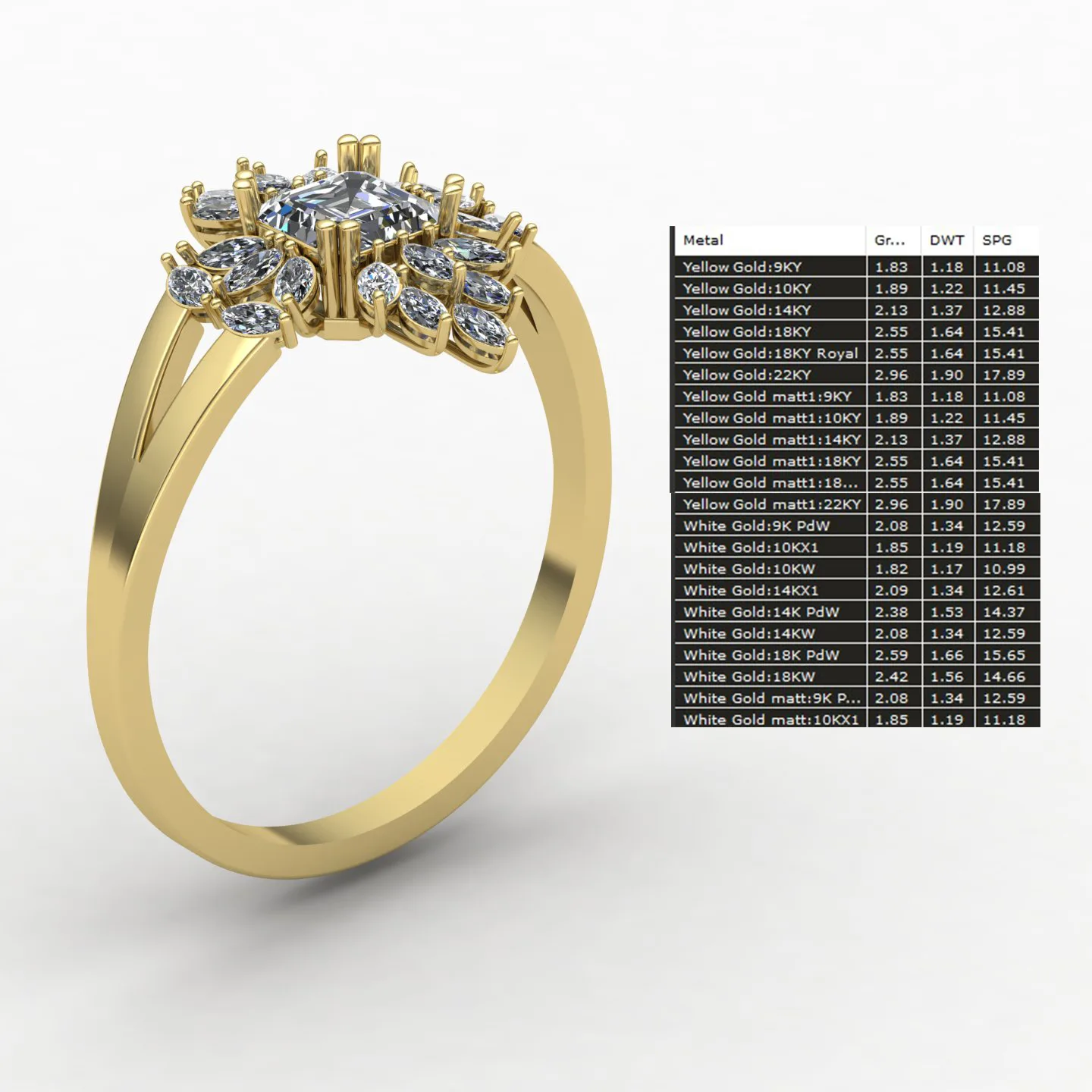 Women's Sabdi Ring Code 03 3D Model — image 3