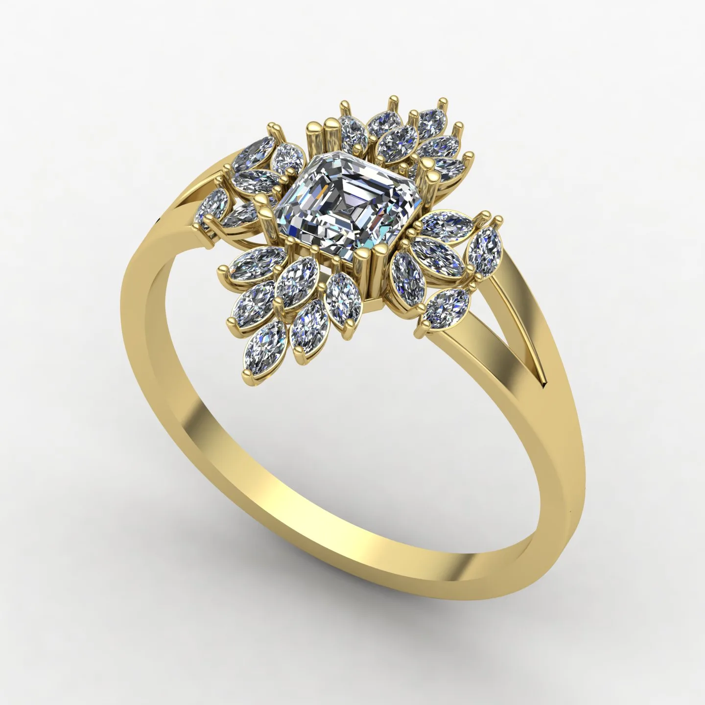Women's Sabdi Ring Code 03 3D Model — image 4