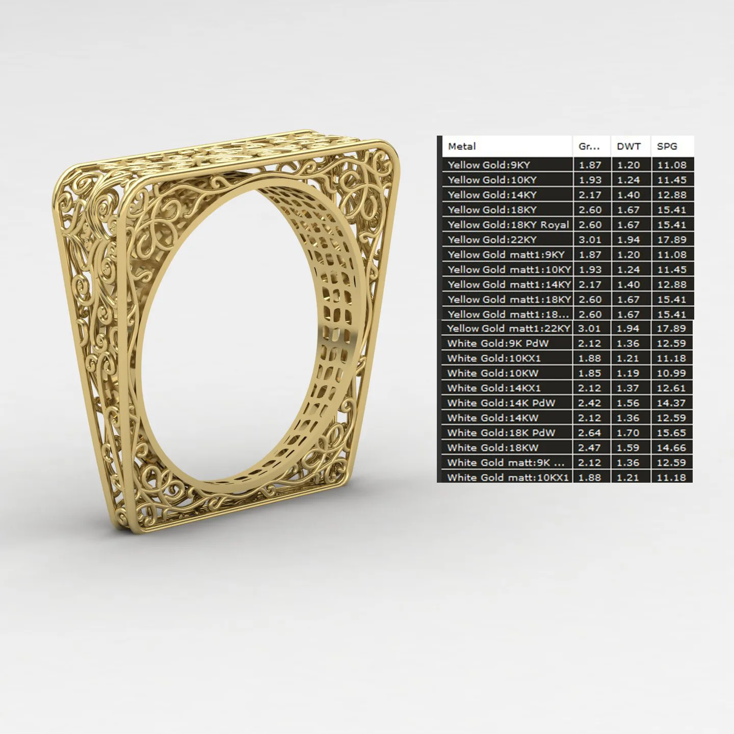 Fyvzhn Ring Code 09 3D Model — image 6