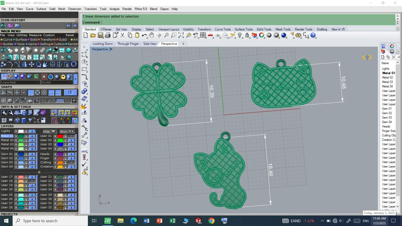 Kids' Enamel Pendant 3D Model — image 3