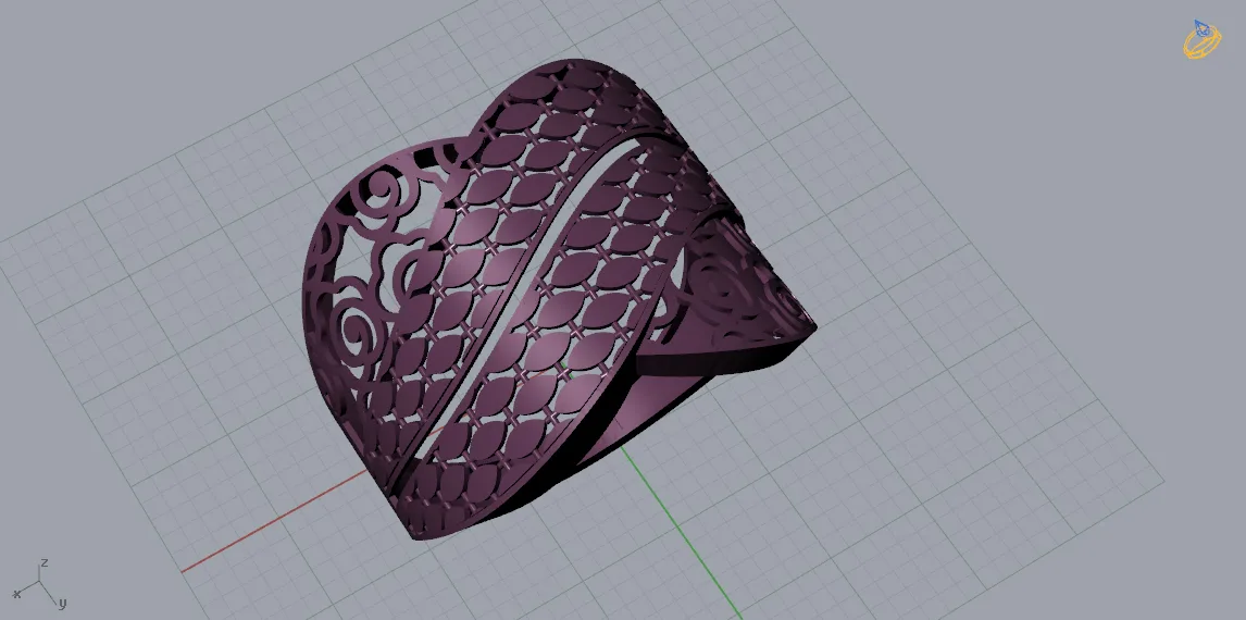 Tarashkhor Ring Code 2 3D Model
