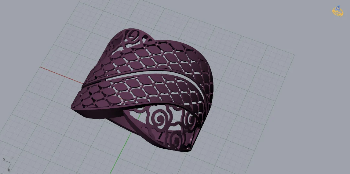 Tarashkhor Ring Code 2 3D Model — image 2