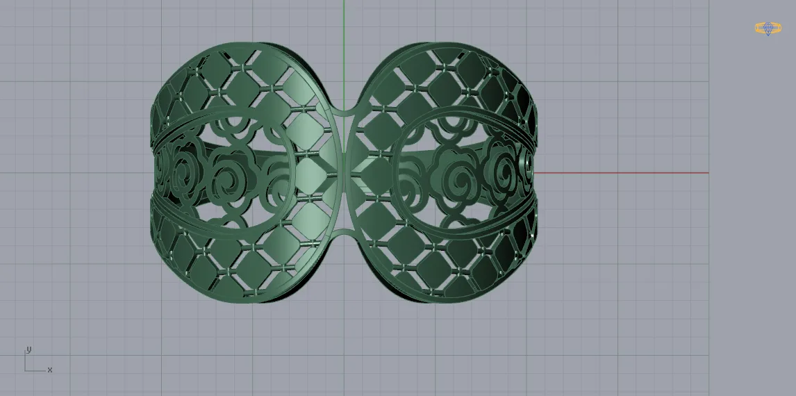 Tarashkhor Ring Code 2 3D Model