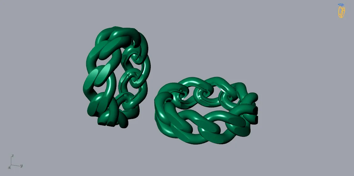 Cartier Ring Code 3 3D Model