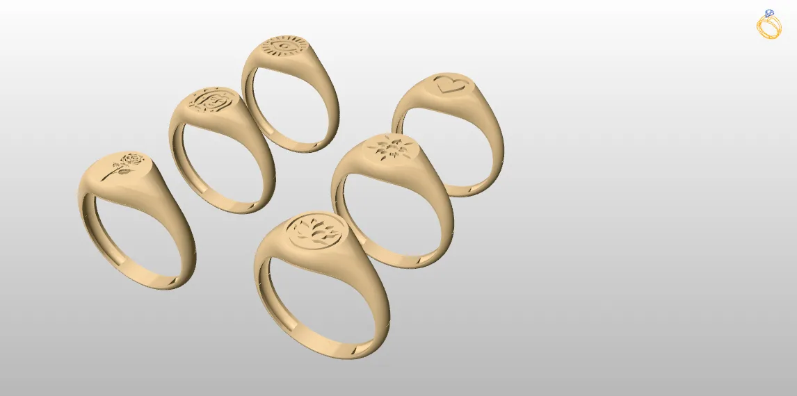 Minimal Ring Piece 6 3D Model — image 3