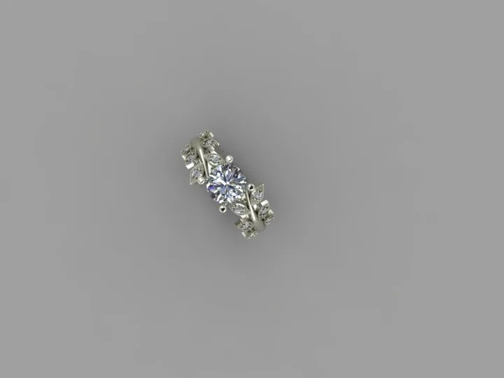 Leaf Ring Code 03 3D Model — image 6