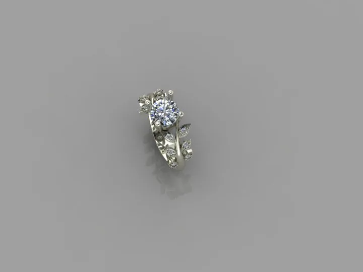 Leaf Ring Code 03 3D Model — image 7