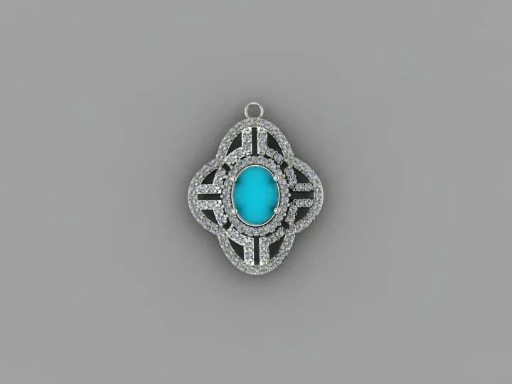 Stone Khor Pendant Code 02 3D Model — image 5