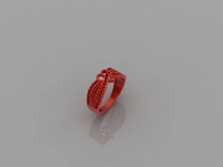 Heart Ring 01 3D Model — image 4