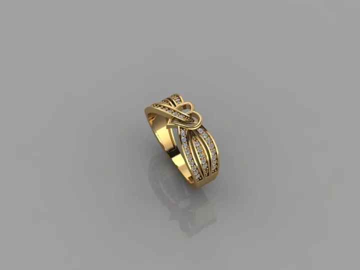 Heart Ring 01 3D Model — image 3
