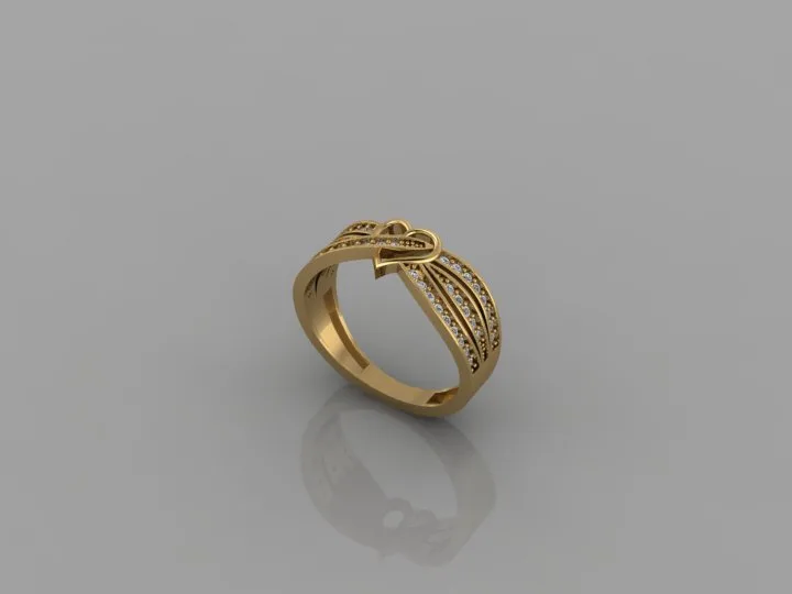 Heart Ring 01 3D Model — image 2