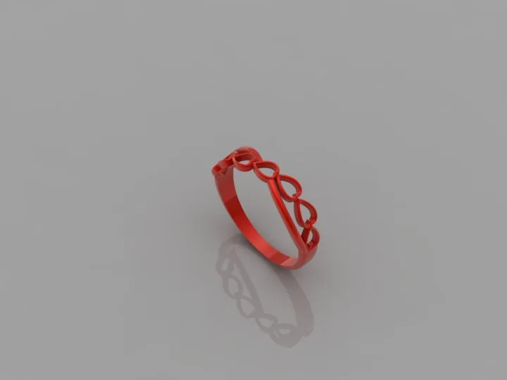 Heart Ring 02 3D Model — image 3