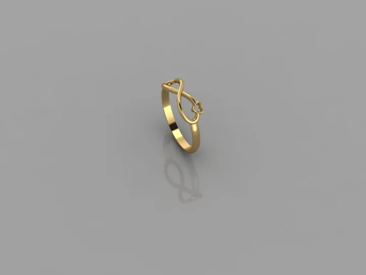 Heart Ring 03 3D Model — image 3