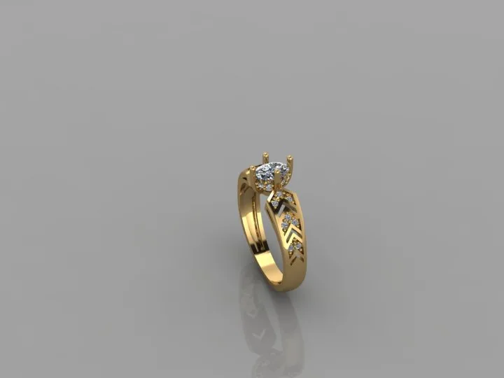 Dar Ring Gemstone 3D Model