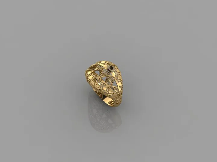 Cut Khor Ring 3D Model — image 3