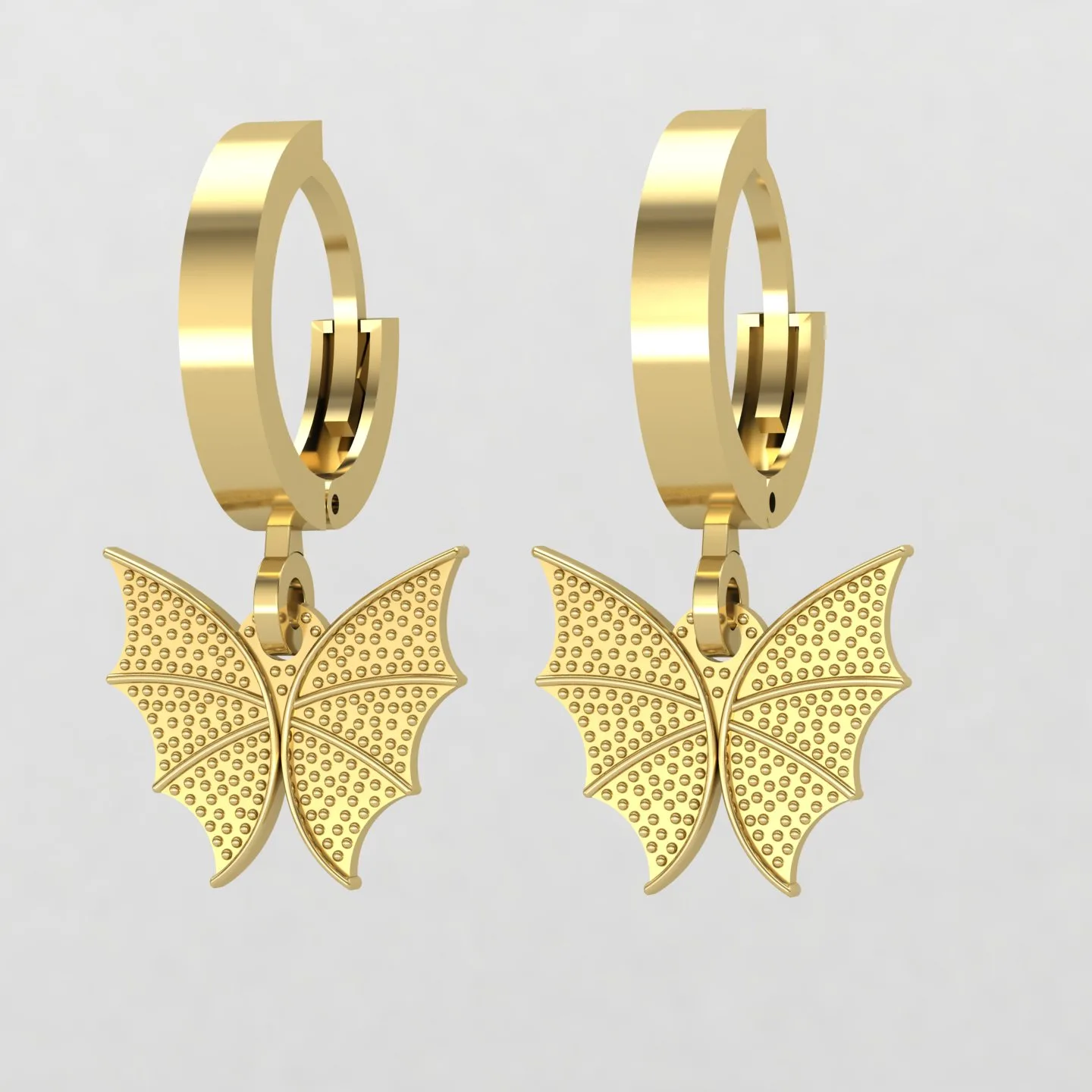 گوشواره کلیپسی پروانه کد03