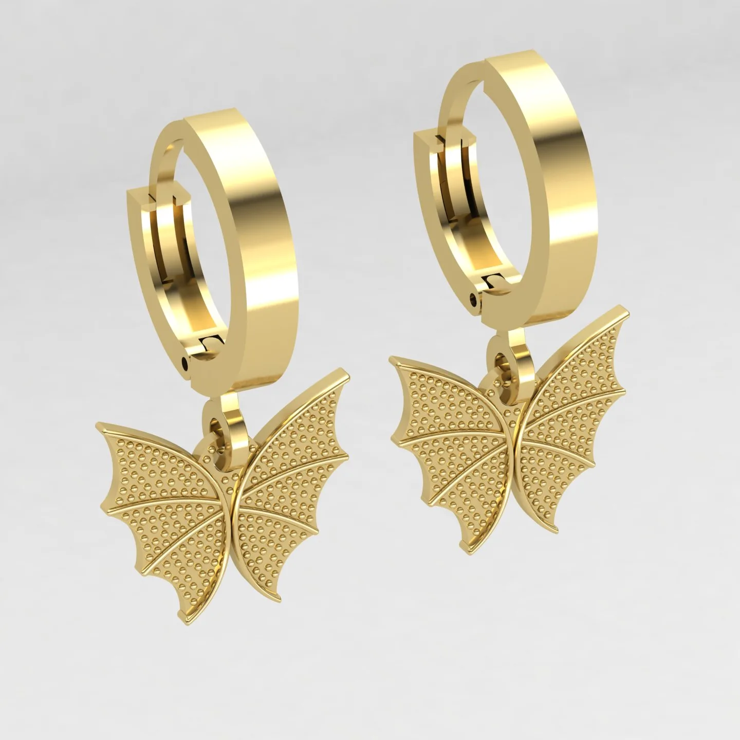 Butterfly Kalipsi Earrings Code 03 3D Model — image 3