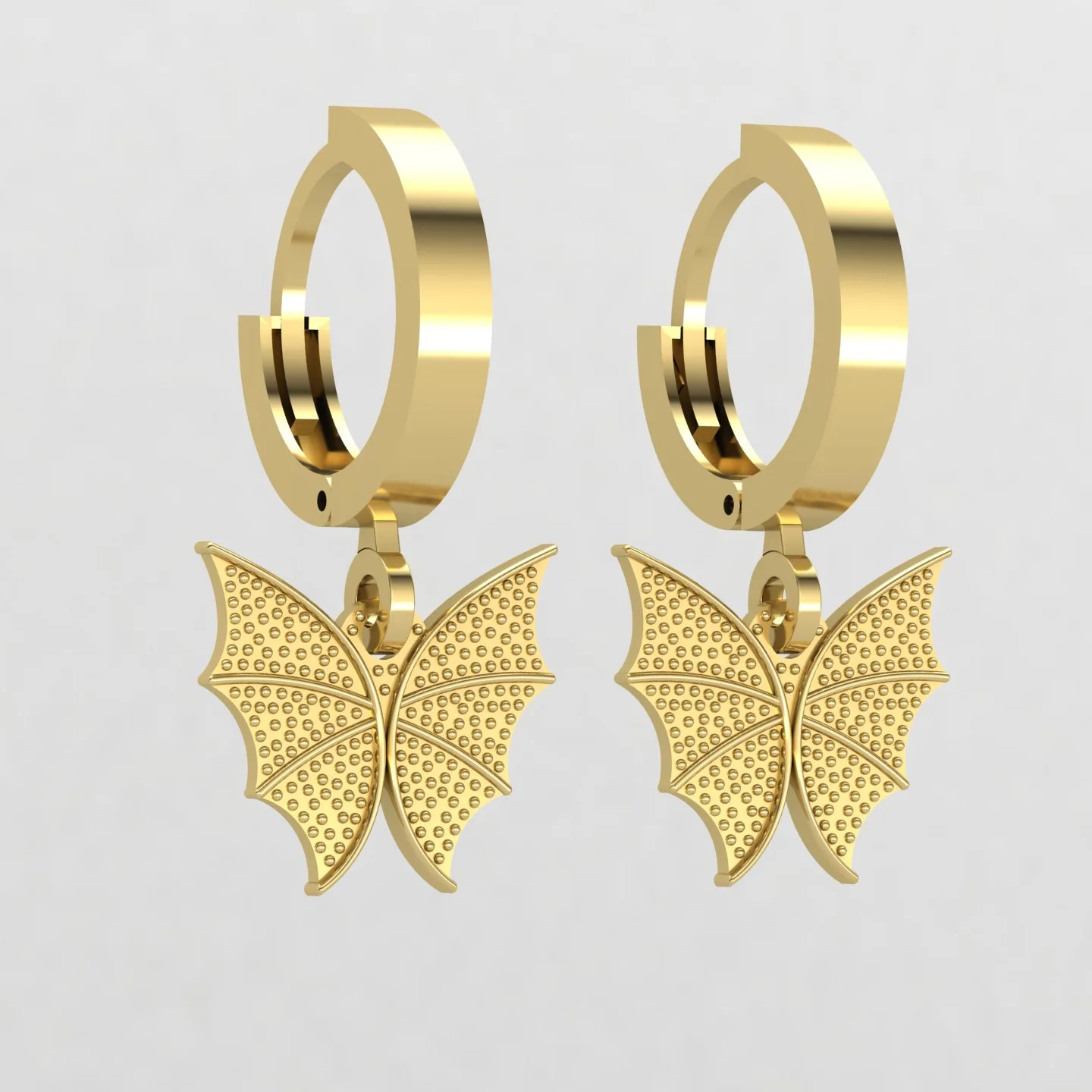 Butterfly Kalipsi Earrings Code 03 3D Model — image 2