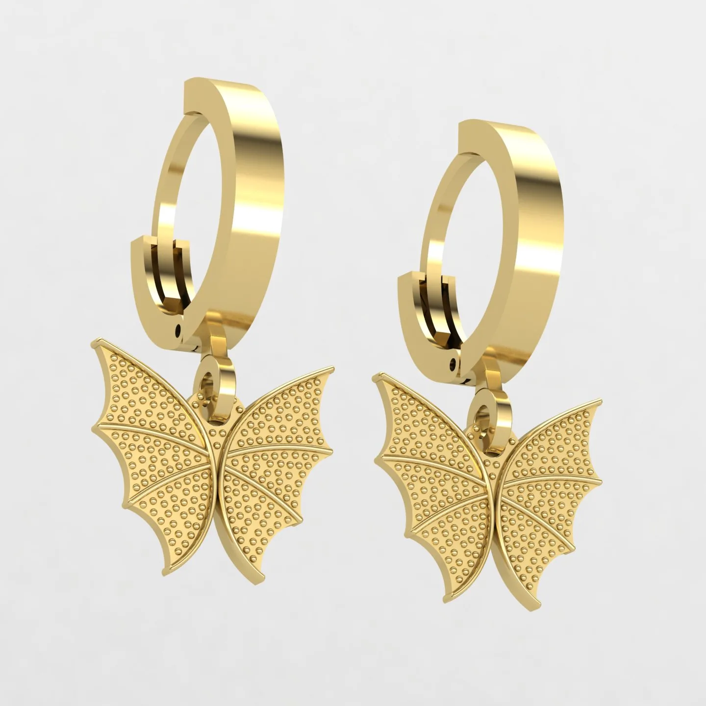 Butterfly Kalipsi Earrings Code 03 3D Model — image 4