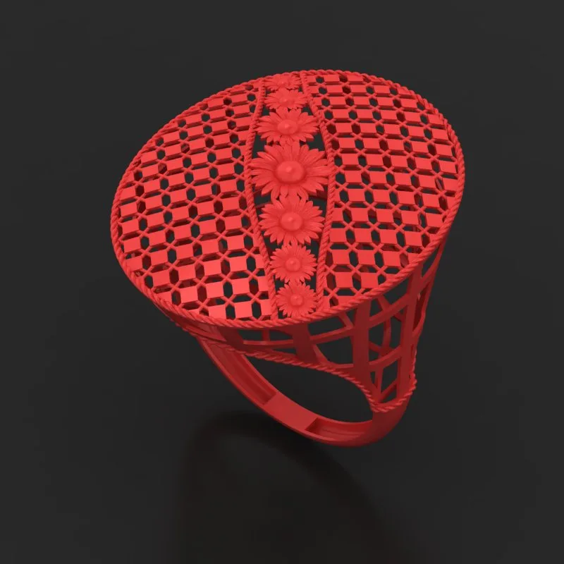 Cut Khor Aineh Fyvzhn Ring R-T-25 3D Model