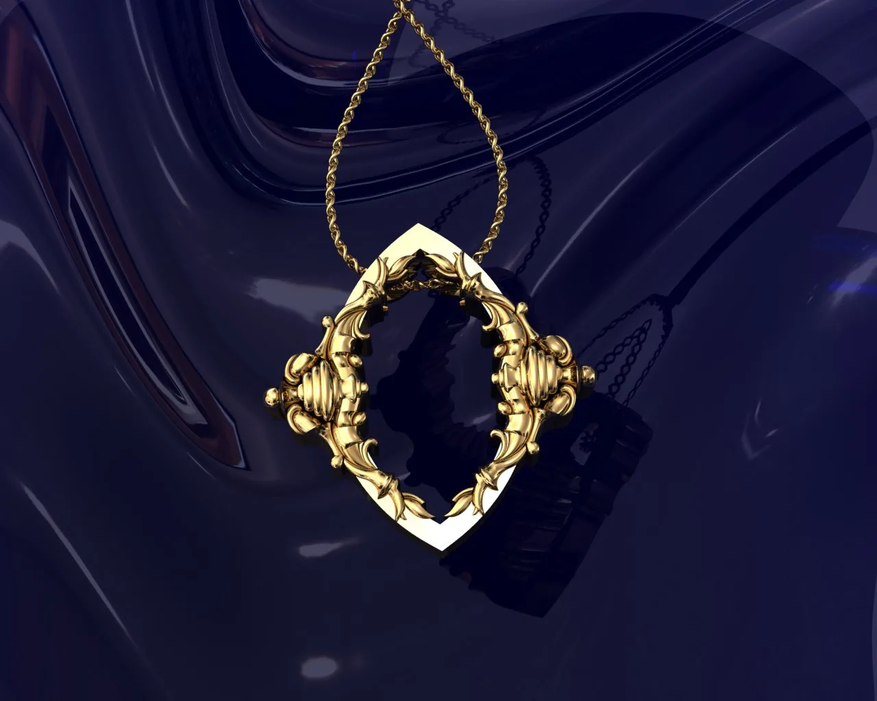 Roko Markiz Pendant 3D Model