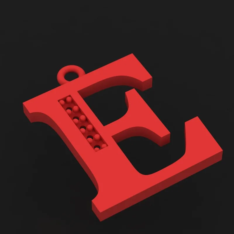 Stone Letters Khor Pendant H-MAYA-05 3D Model — image 2