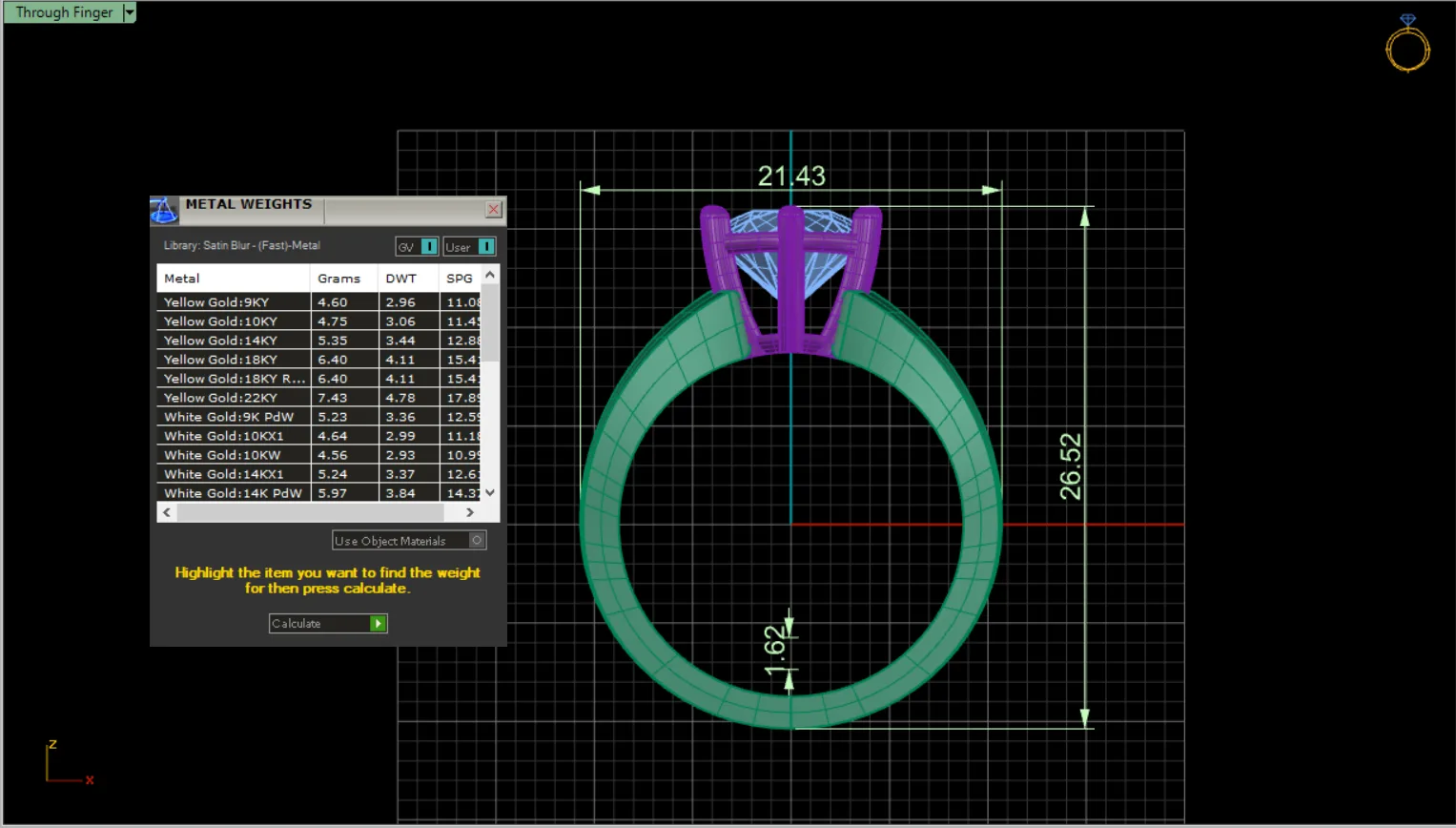 Ring Solitaire Ring model2 3D Model — image 6