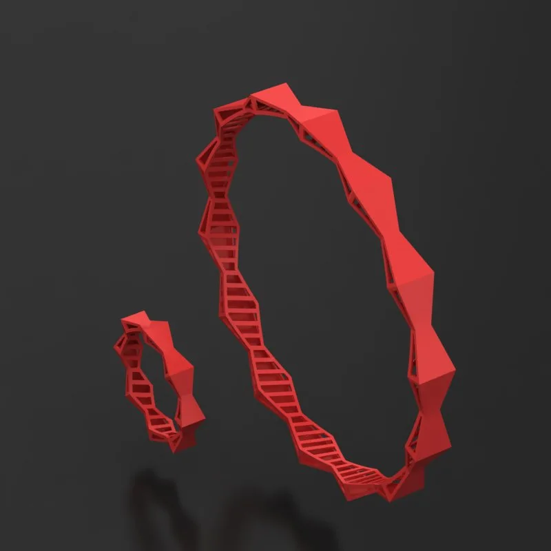 Cut Khor Set Bangle Ring A-R-Roko-02 3D Model