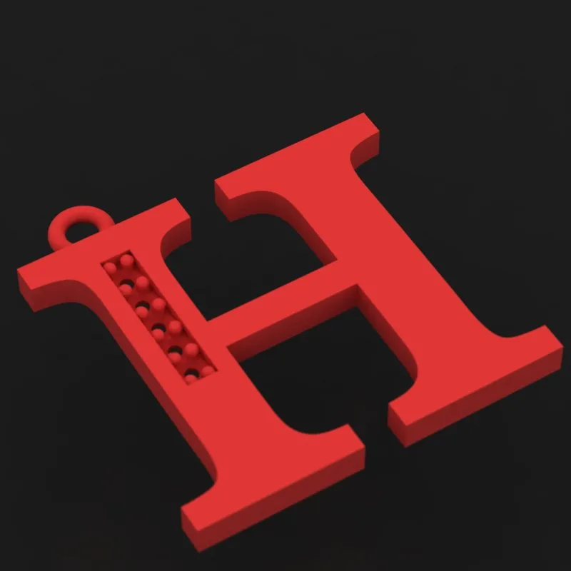 Stone Letters Khor Kochk Pendant Size H-MAYA-S-08 — image 2