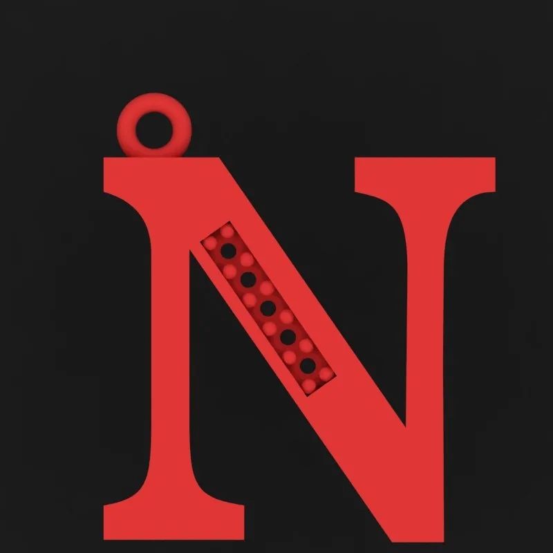 Stone Letters Khor Kochk Pendant Size H-MAYA-S-14 — image 2