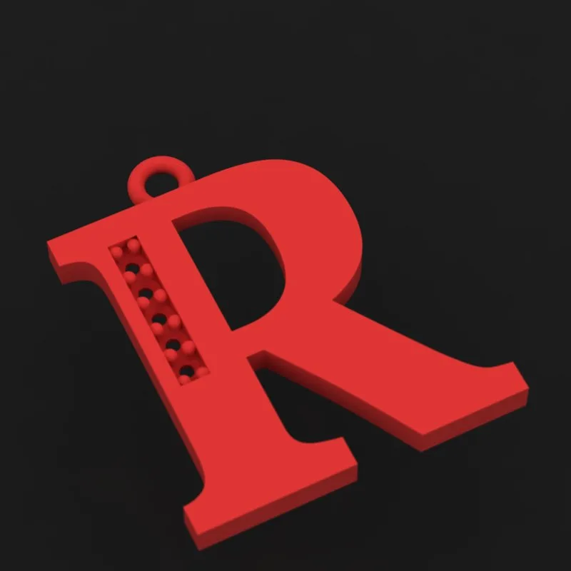 Stone Letters Khor Kochk Pendant Size H-MAYA-S-18 — image 2