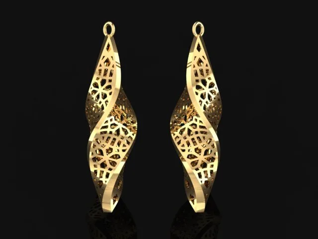 گوشواره سری کریستال طرح 29