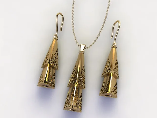 گوشواره سری کریستال طرح 25