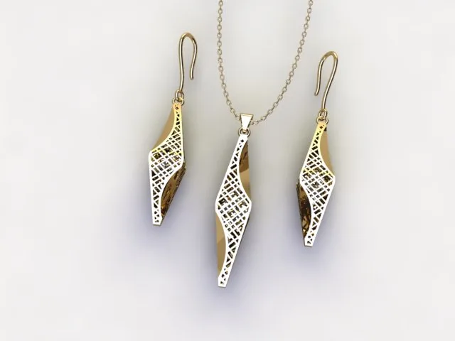 گوشواره سری کریستال طرح 23