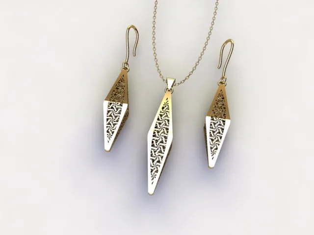 گوشواره سری کریستال طرح 22