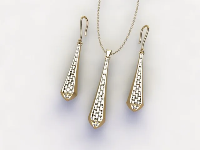 گوشواره سری کریستال طرح 19